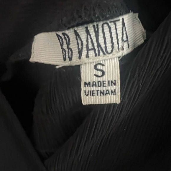BB Dakota Sandrine Black Chiffon Dress Small - Picture 3 of 3